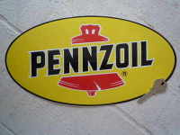 Pennzoil Oil Oval Sticker. 12