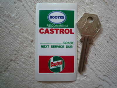 Rootes 'Recommend Castrol' Service Sticker. 2.75".