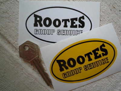 Rootes Group Service Oval Sticker. 3.5".