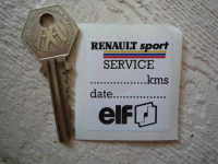 Renault Sport & Elf Service Sticker. 1.5".
