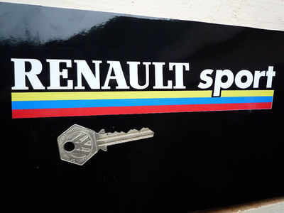Renault Sport Cut Letter Stickers - 8" or 12" Pair
