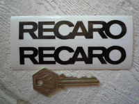 Recaro Seats Black & Clear Stickers 4