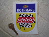Rothmans Formula 5000 Sticker - 5.5"