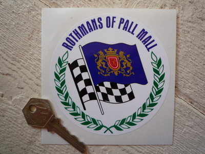 Rothmans of Pall Mall Round Sticker. 4".