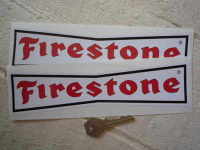 Firestone 'Dicky Bow' with Red Letters Stickers. 9