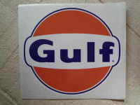 Gulf Logo Large Sticker. Various Sizes. 225mm - 550mm.