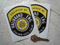 Halibrand Eng. Equipped By Stickers. 4.5" or 6.5" Pair.