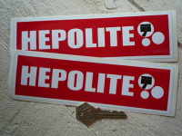 Hepolite Red Oblong Stickers. 8
