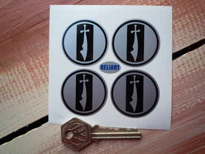 Reliant Sabre Old Style Wheel Centre Stickers - Set of 4 - Various Sizes