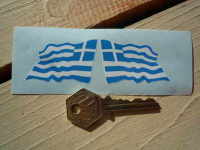 Greece Wavy Flag Stickers. 2