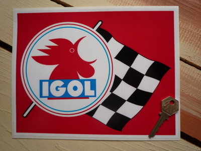 Igol Oil Huiles Sticker. 9".