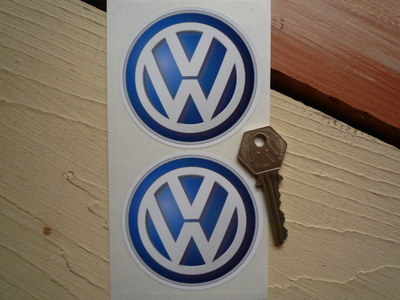 Volkswagen VW Modern Logo Stickers. 3