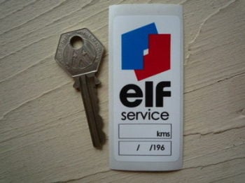 Elf 1960's Service Sticker. 3".