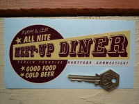 Ruby & Les' All Nite Diner Connecticut Sticker. 6