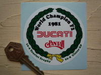 Ducati Pantah World Champion F2 1981 Sticker. 3