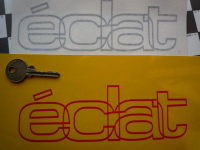 Lotus Eclat Outline Style Cut Text Sticker. 6.5".