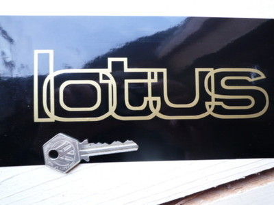 Lotus Outline Style Cut Vinyl Sticker. 6.5".