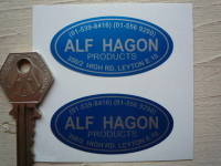 Alf Hagon Products Stickers. 2.25