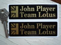 John Player Team Lotus Oblong Stickers. 4