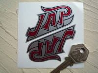 JAP Shaped Stickers. 3" or 7" Pair.