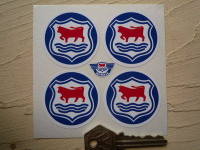 Morris 'Oxford' Wheel Centre Stickers. Set of 4. 45mm.