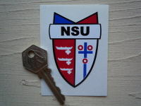 NSU Shield Style Sticker. 2".