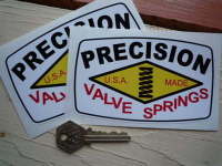 Precision Valve Springs Stickers. 5" Pair.