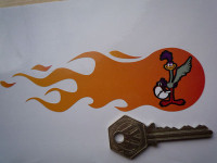 Road Runner Plymouth Flame Stickers. 5.75