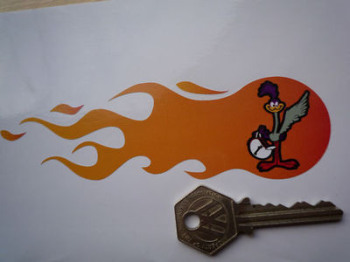 Road Runner Plymouth Flame Stickers. 5.75" Pair.