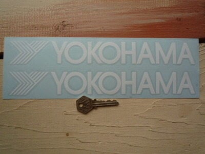 Yokohama Cut Text & Y Stickers. 11" Pair.