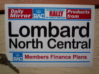 Lombard North Central RAC & Daily Mirror Rally Plate. 8