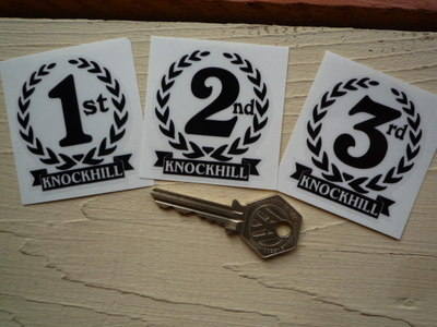 Knockhill 1st, 2nd & 3rd Podium Garland Stickers. 2