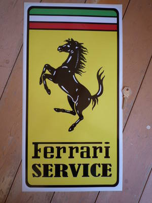 Ferrari Service Sticker. 20