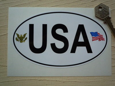 USA American Eagle National ID Plate Sticker. 3.5