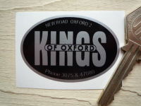 Kings of Oxford Oval Motorcycle Dealer Sticker 2.25
