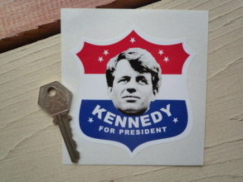 Bobby Kennedy For President Shield Sticker. 3.5".
