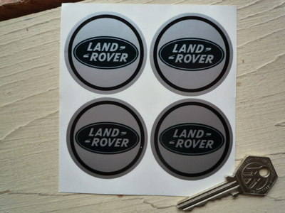 Land Rover Blue Oval Wheel Centre Style Stickers. Set of 4. 50mm.