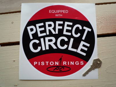 Perfect Circle Piston Rings Circular Sticker. 8
