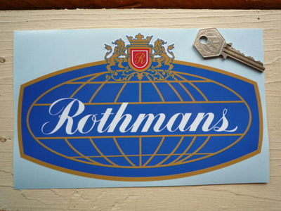 Rothmans Globe Sticker. 8".