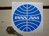 Pan Am Circular Logo Sticker. 3" or 4".