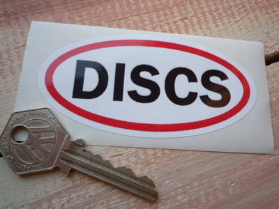 Discs. Disc Brake Warning Label Sticker. 3.75