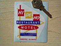 Illinois Hi De Ho Restaurant & Motel Sticker. 3".