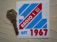 Radio 1 One Est 1967 Sticker. 3