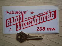Radio Luxembourg 'Fabulous' 1960's Pirate Radio Sticker. 5