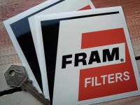 Fram Filters Cream 'F' Stickers. 4