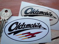 Oldsmobile Oval Stickers. 4" Pair.