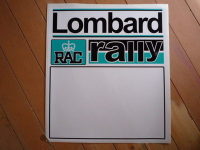 Lombard RAC Rally Turquoise Blue Door Panel Stickers. 20" Pair.