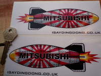 Mitsubishi Shaped Torpedo Stickers. 6
