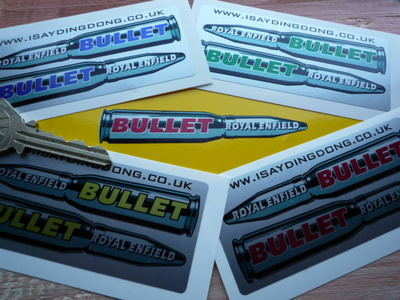 Royal Enfield Bullet Shaped Stickers. 3.5