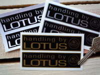 Handling By Lotus Stickers. 4" Pair.